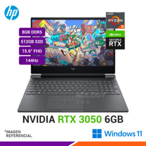 HP VICTUS GAMING 15-FB3032LA | AMD RYZEN 5 7535HS RAM 8GB 512GB SSD RTX 3050 6GB 15.6″ FHD 144Hz WINDOWS 11 HOME