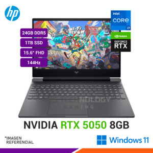 LAPTOP HP 15-FA2029LA INTEL CORE I7-13620H 24GB RAM 1TB SSD RTX 5050-8GB 15.6" FHD 144HZ