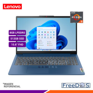 LENOVO IDEAPAD SLIM 3 15AMN8 | AMD RYZEN 5 40 RAM 8GB 512GB SSD 15.6" FHD W11